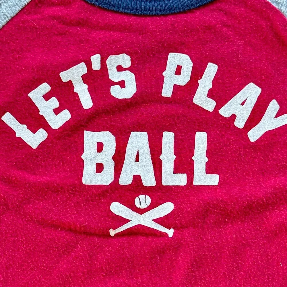 4/$10 - Children’s Place Toddler Boys Baseball Cotton Long Sleeve Shirt | 12-18